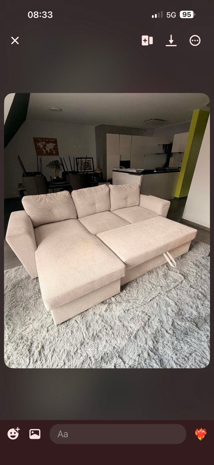 Salon neuf (reversible), Maison & Meubles, Canapés | Coins salons complets, Enlèvement, Neuf