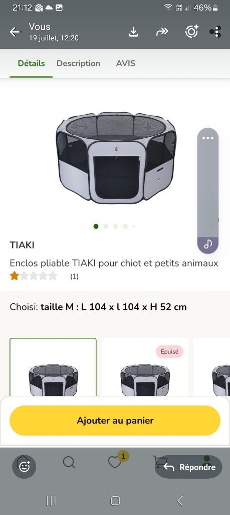 parc chien, Autres marques, Enlèvement, Neuf, Enclos pour chien