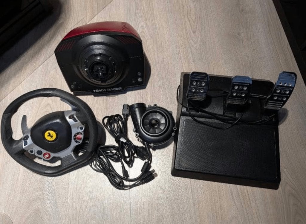 Thrustmaster TS-XW base + T3PM + Sparco P310 + Ferrari stuur, Ophalen, Gebruikt, Thrustmaster