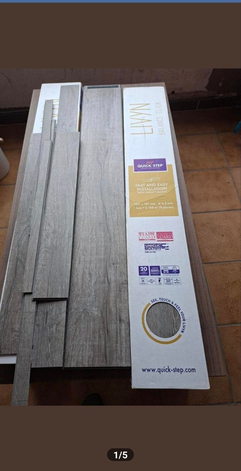 Quick Step vinyl laminaat ( +10m2) plus handig gereedschap, Ophalen, Laminaat