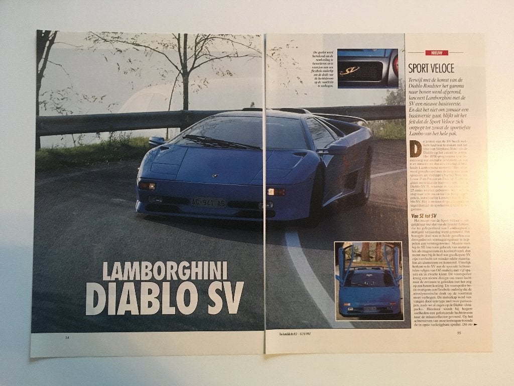 L'article : Lamborghini Diablo SV, Livres, Enlèvement ou Envoi, Comme neuf, Autres marques