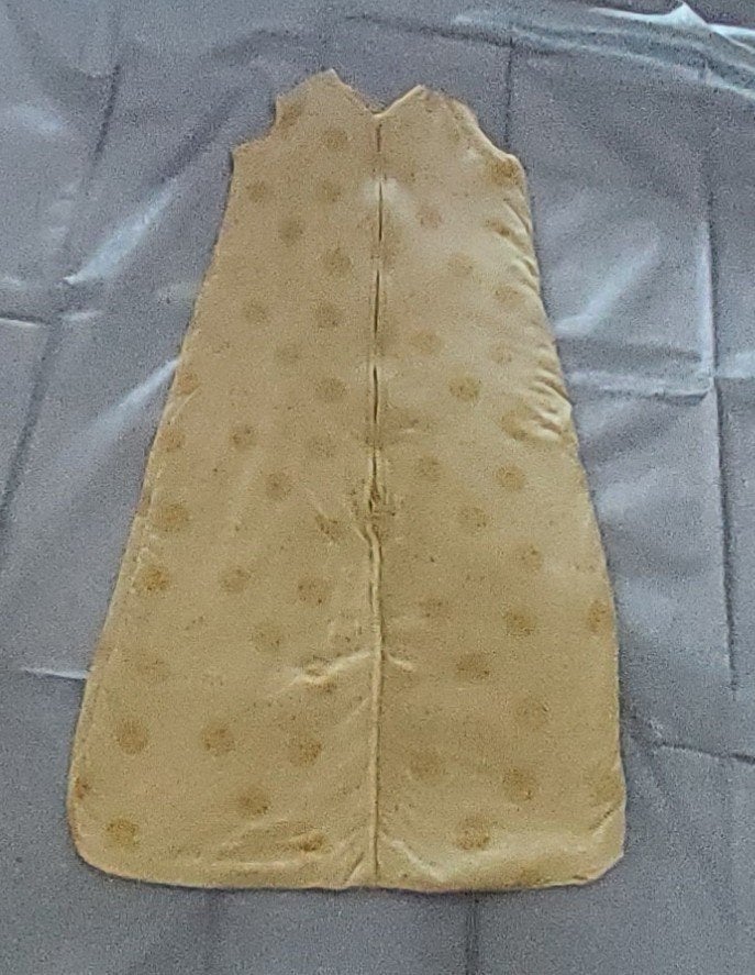 Sac de couchage avec soleils jaunes (sans manches - 90 cm), Enlèvement, Utilisé, 90 cm, Jaune