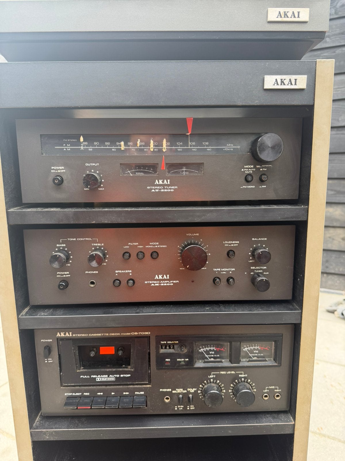 Akai tuner AT-2200 Akai versterker AM-2200, Audio, Tv en Foto, Ophalen of Verzenden, Zo goed als nieuw