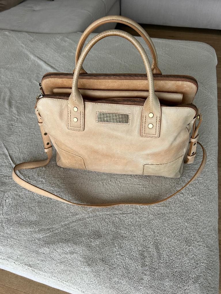 Clio Goldbrenner Laptoptas Cronos 13, Handtassen en Accessoires, Ophalen, Gebruikt, Overige merken, Leer