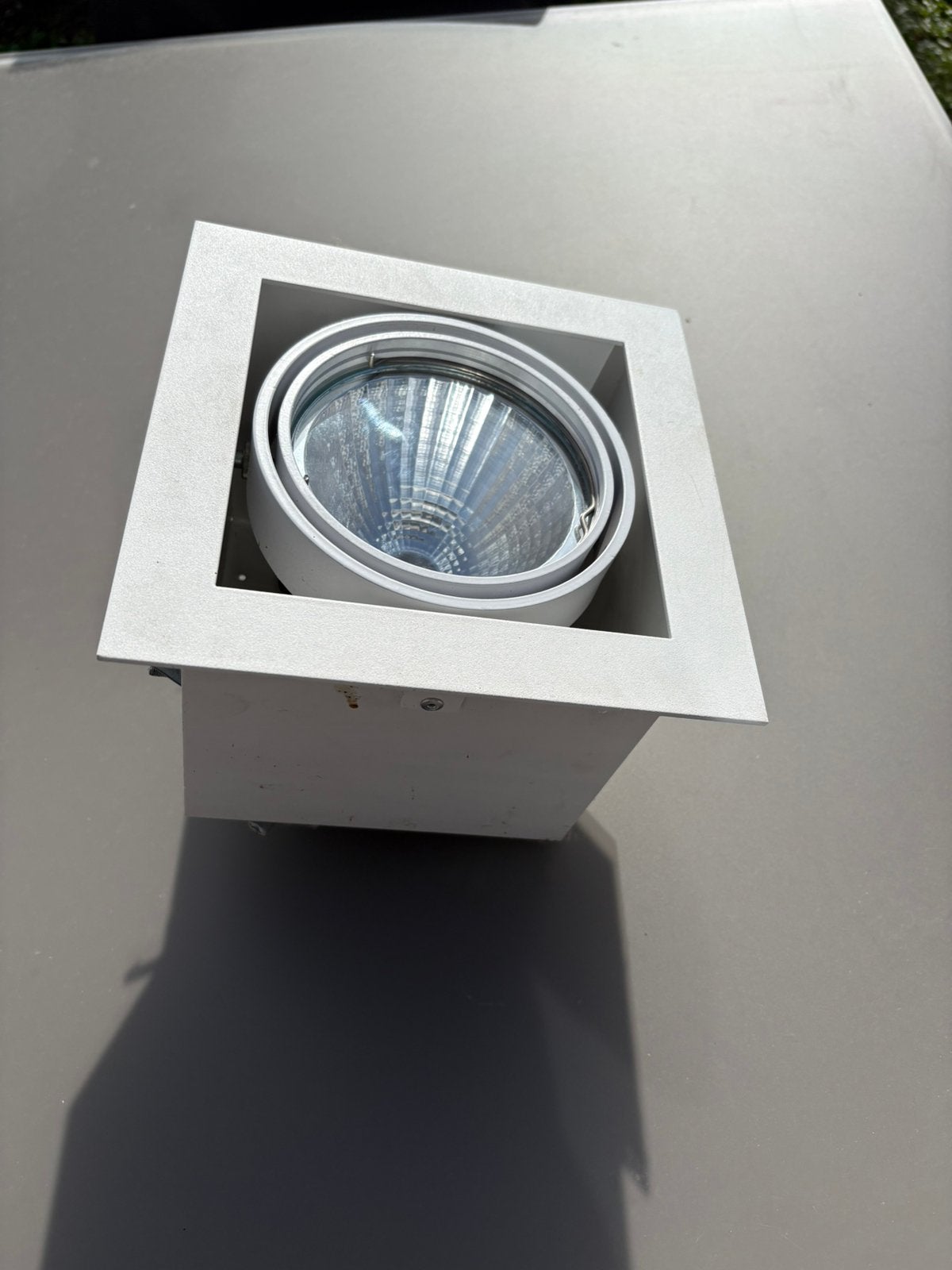 7 Inbouwspots wit Philips HQI, Jardin & Terrasse, Enlèvement, Comme neuf