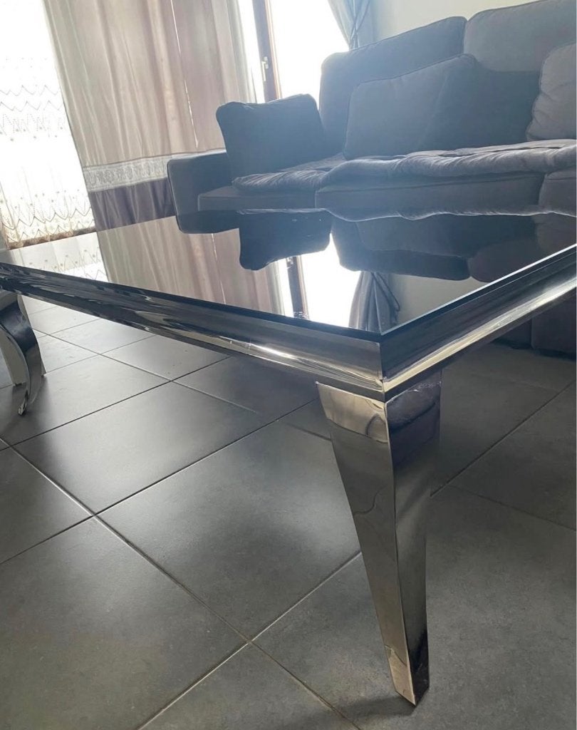 Table basse en verre, 100 à 150 cm, Moins de 50 cm, Enlèvement ou Envoi, Comme neuf
