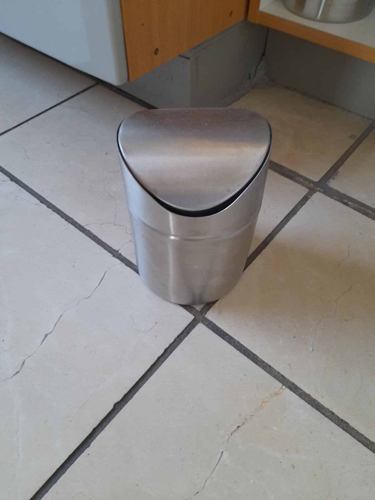 tafel vuilbakjes 6 stuks, Ophalen, Inox