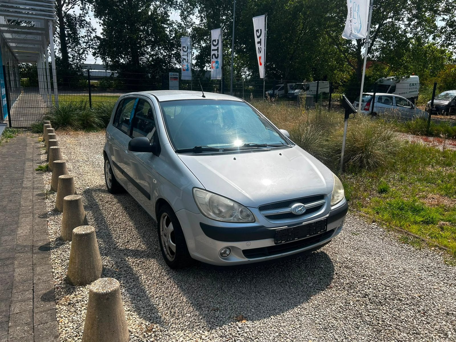 Hyundai getz benzine met keuring verkoop, Auto's, Voorwielaandrijving, 4 deurs, Stof, Zwart