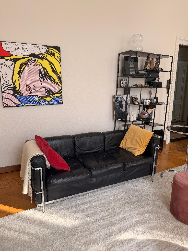 Le Corbusier LC2 Sofa ( replica), Ophalen, Gebruikt, Minder dan 75 cm, 150 tot 200 cm