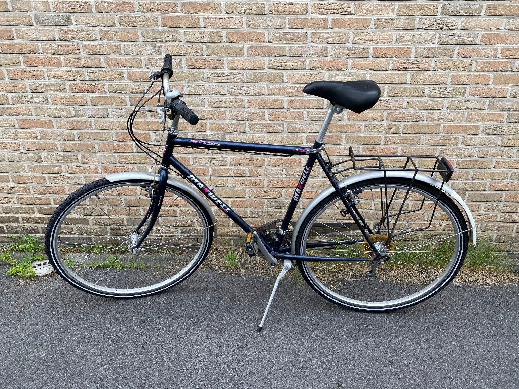 Herenfiets – 18 versn, NIEUWE trapas, ketting & cassette!, Fietsen en Brommers, Gebruikt, Velgrem, Versnellingen, Ophalen