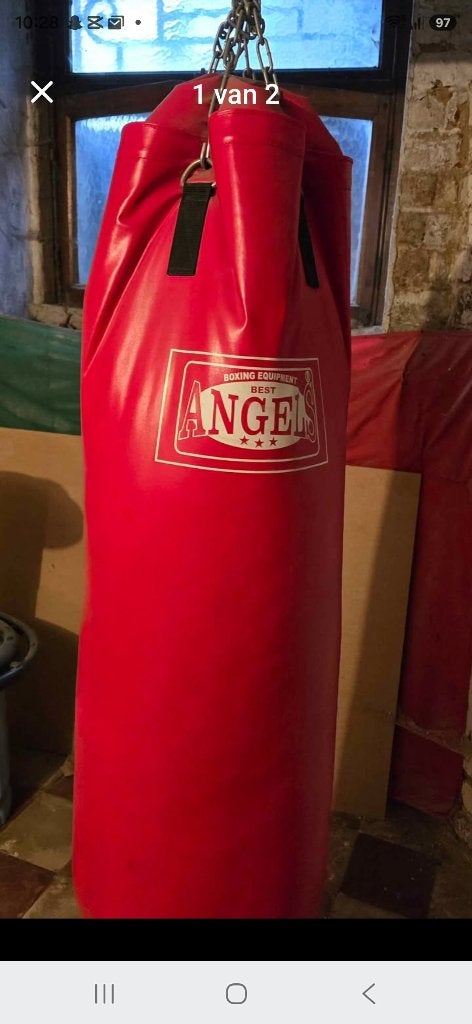 Boxzak/boxhandschoenen/beschermers, Sport en Fitness, Boksen, Ophalen, Zo goed als nieuw, Bokszak
