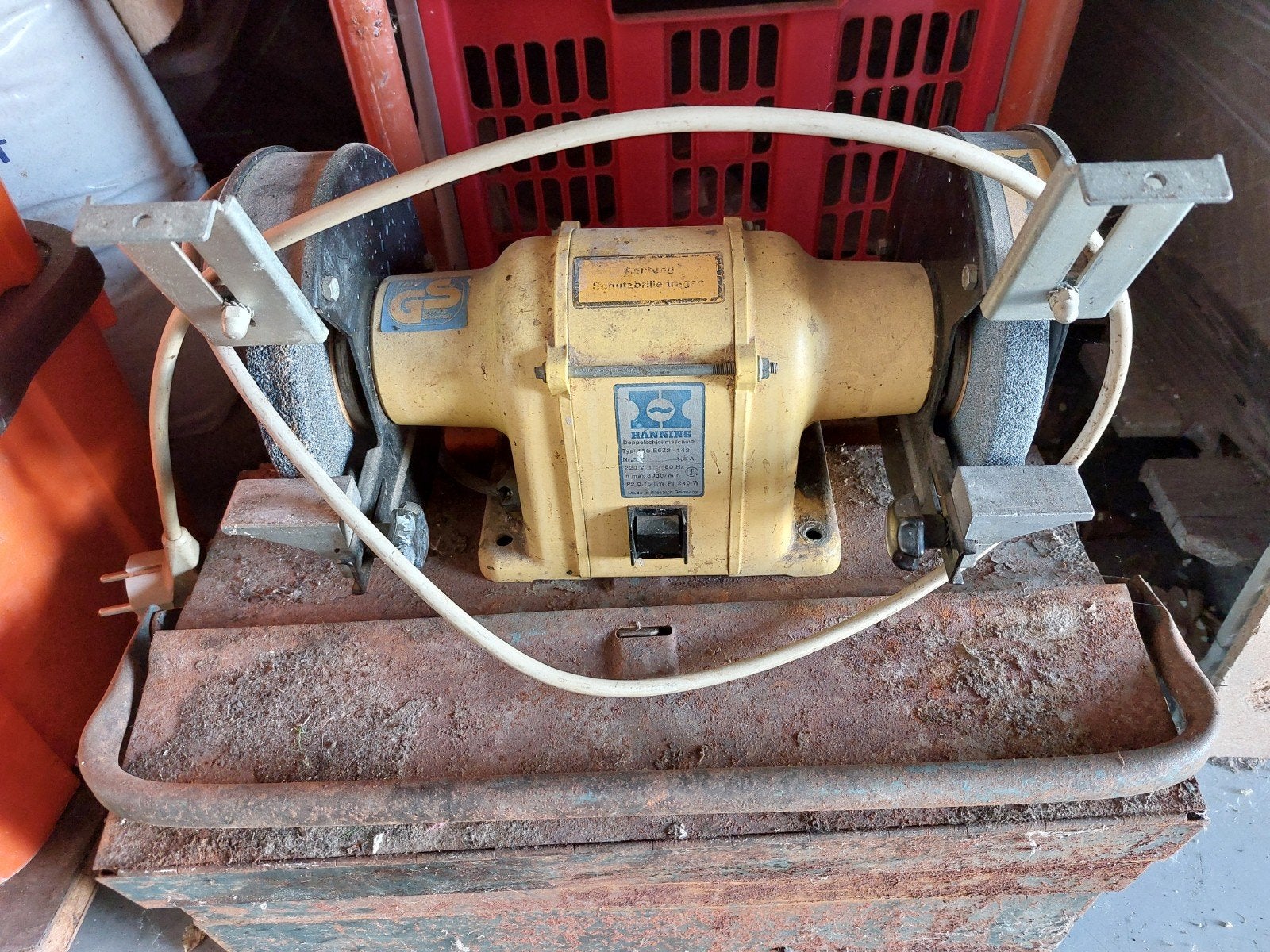 slijpmachine, Ophalen
