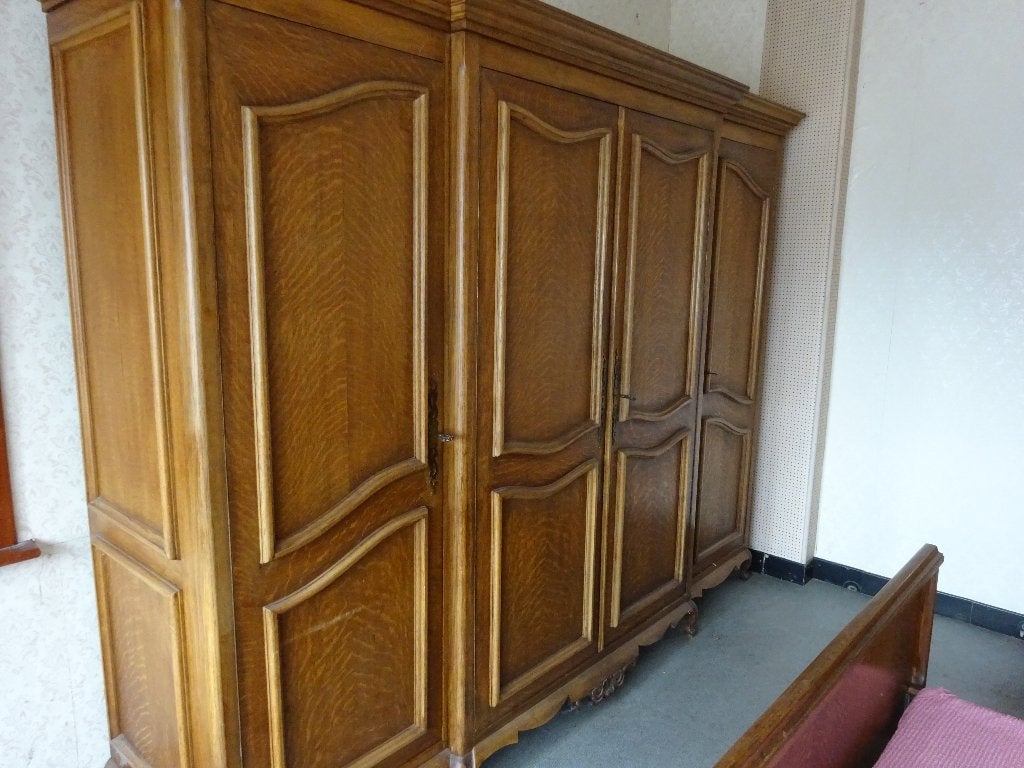 kleerkast slaapkamerkast, Avec tablette(s), 200 cm ou plus, Utilisé, Autres essences de bois