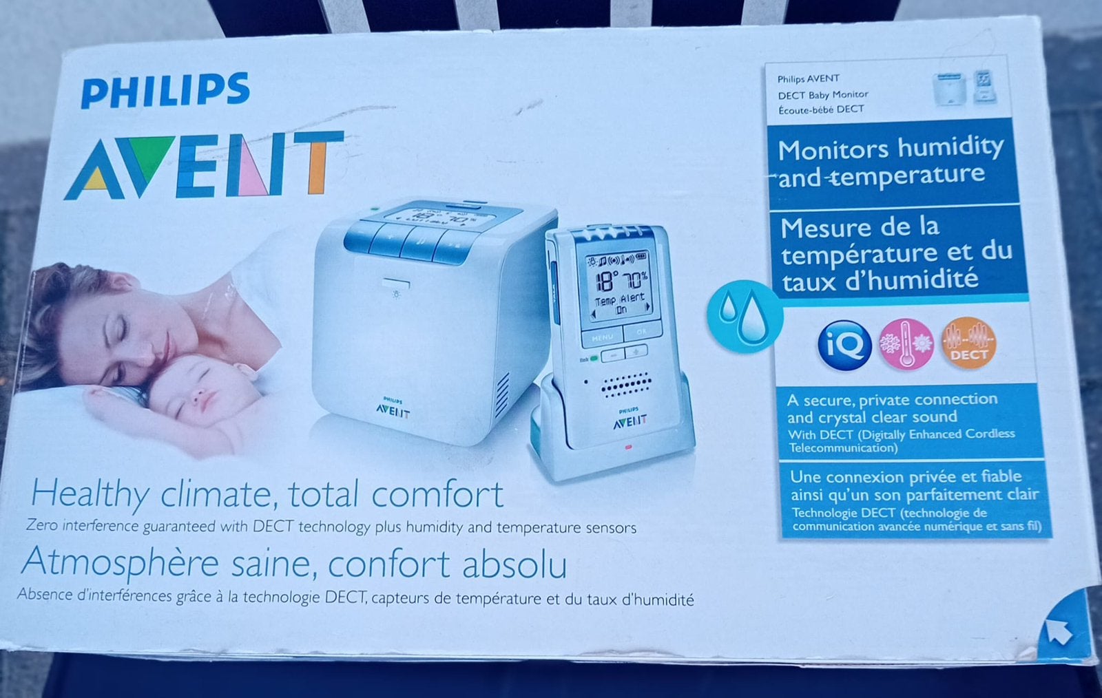 Philips Avent DECT-babyfoon, Kinderen en Baby's, Babyfoons, Ophalen of Verzenden, Zo goed als nieuw