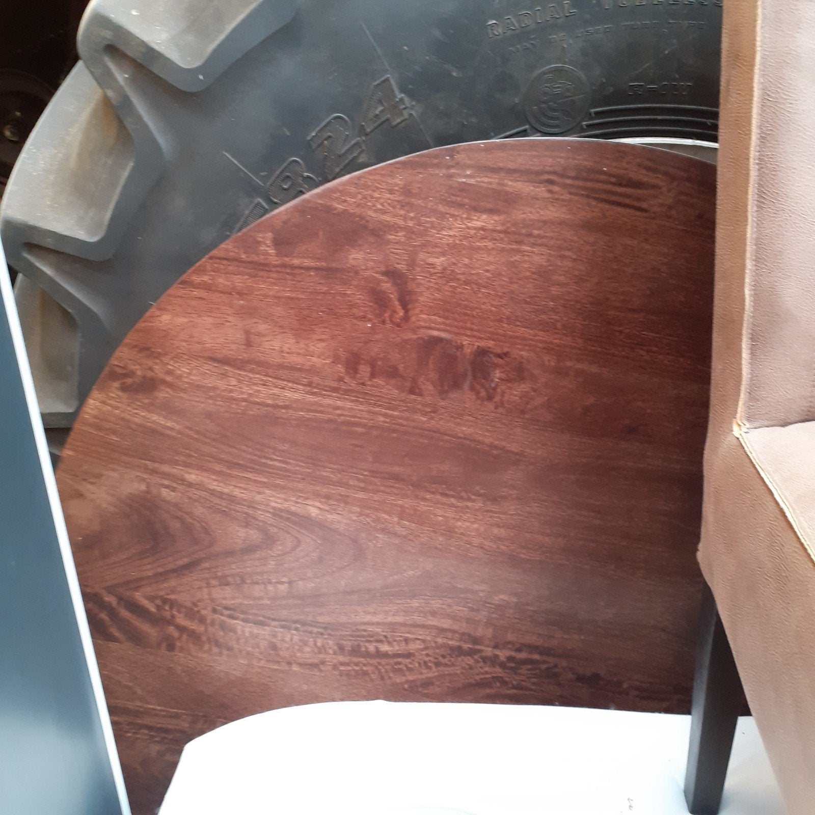 Houten ronde tafel, Huis en Inrichting, Tafels | Eettafels, Ophalen