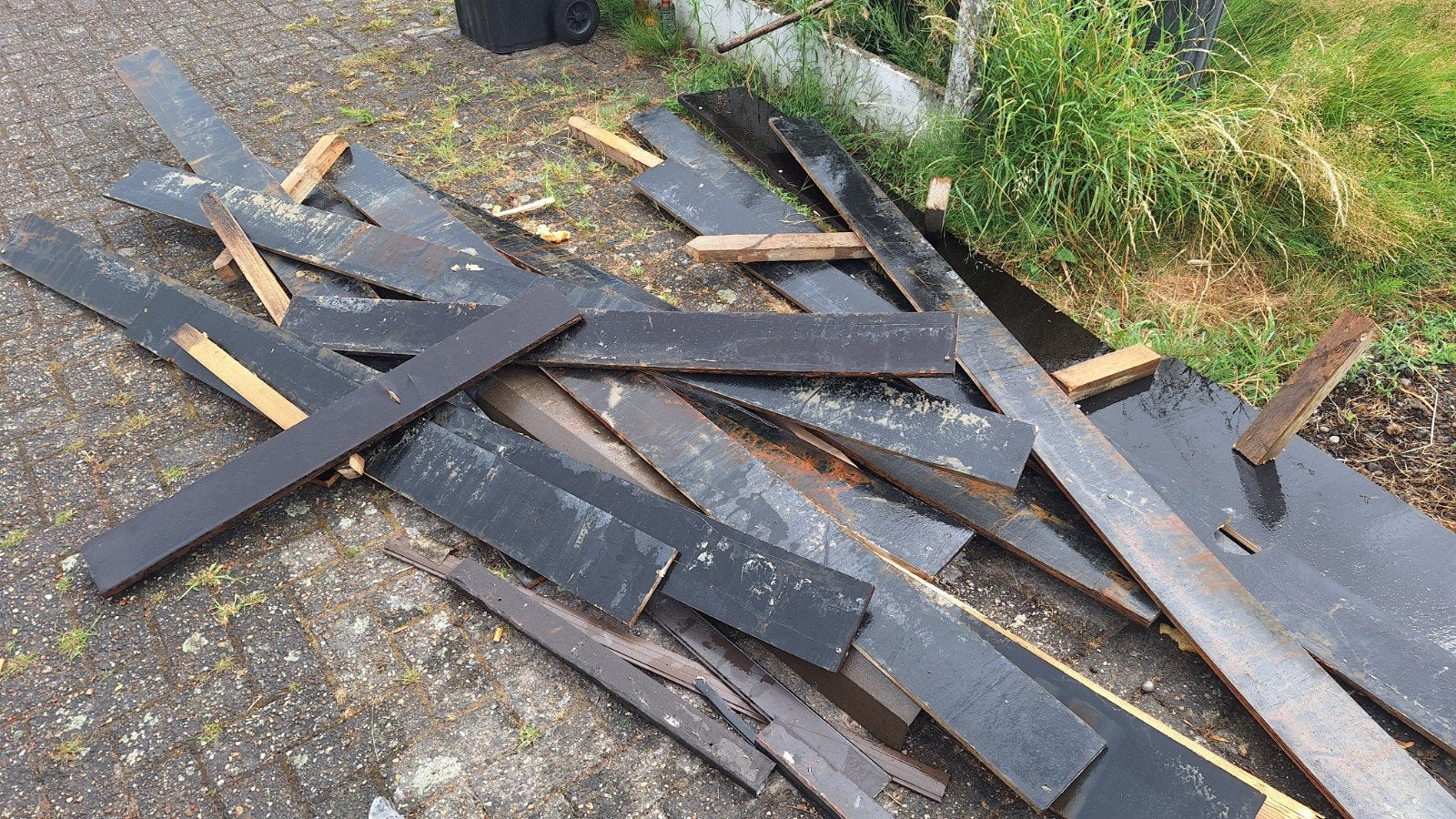 Beton plex, Ophalen, Gebruikt