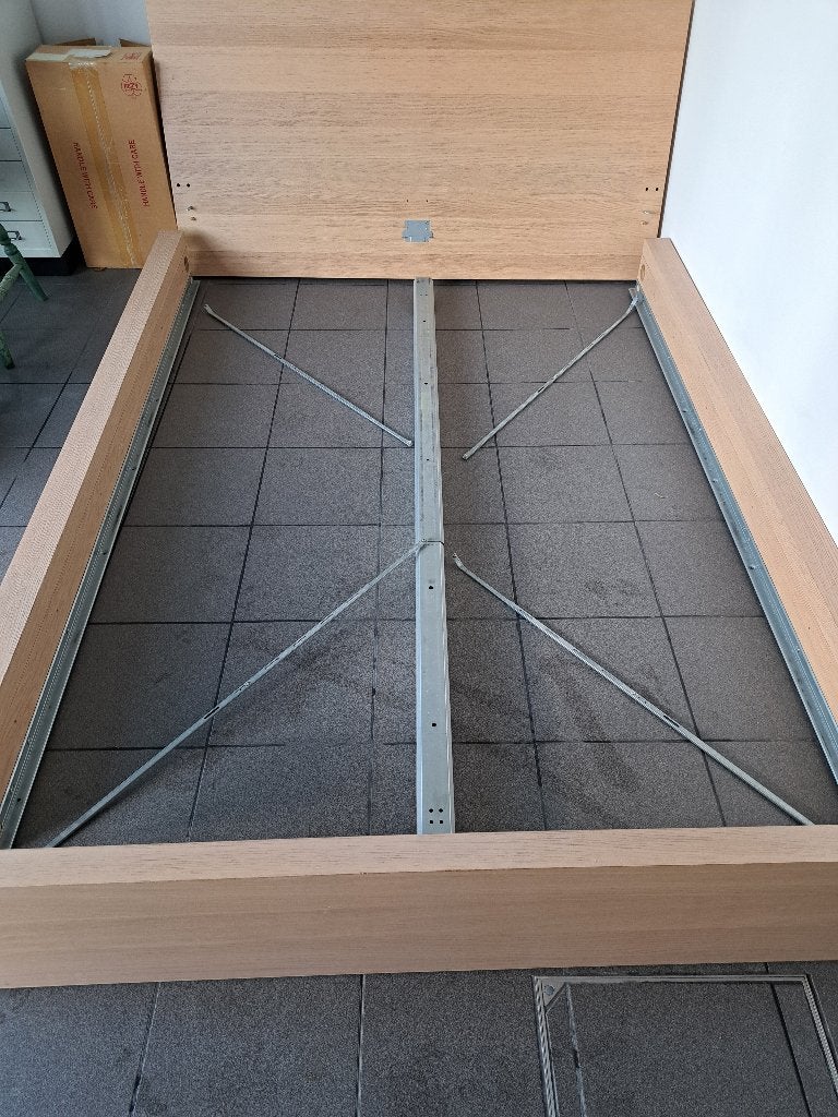 Ikea bed 140 x 200, Huis en Inrichting, Slaapkamer | Bedden, Ophalen, Gebruikt, 140 cm, Twijfelaar