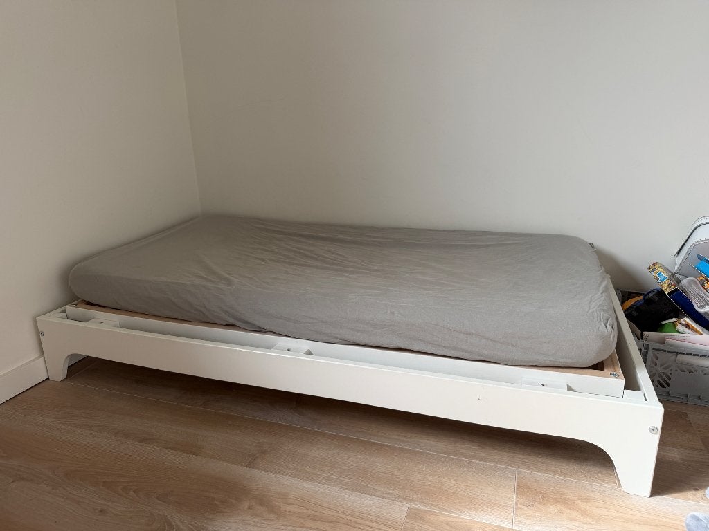 Meegroeibed merk Childhome 5-in-1 - 70X140 cm Wit, Kinderen en Baby's, Kinderkamer | Bedden, Gebruikt, 70 tot 85 cm, 140 tot 160 cm