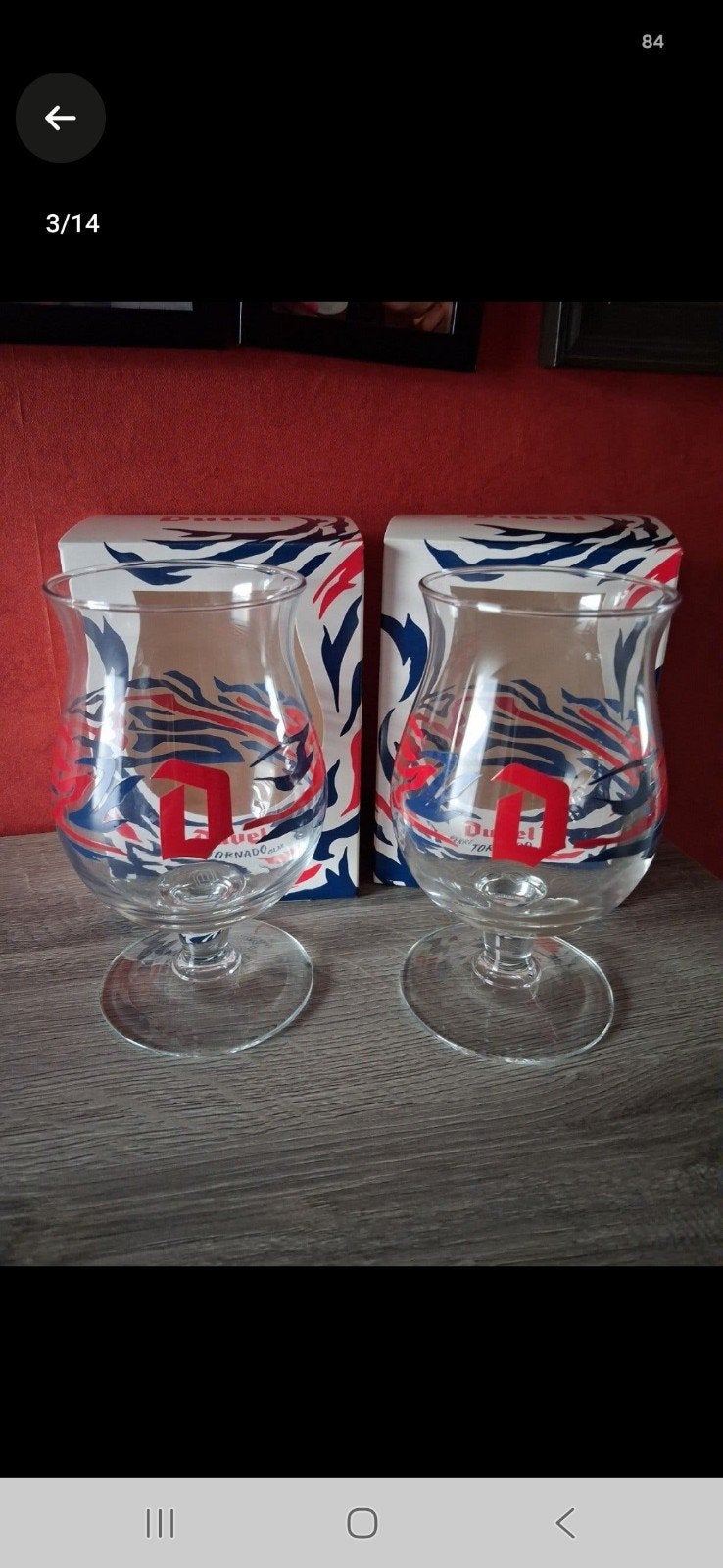 Te koop 2 glazen 2.5 €stuk, Ophalen