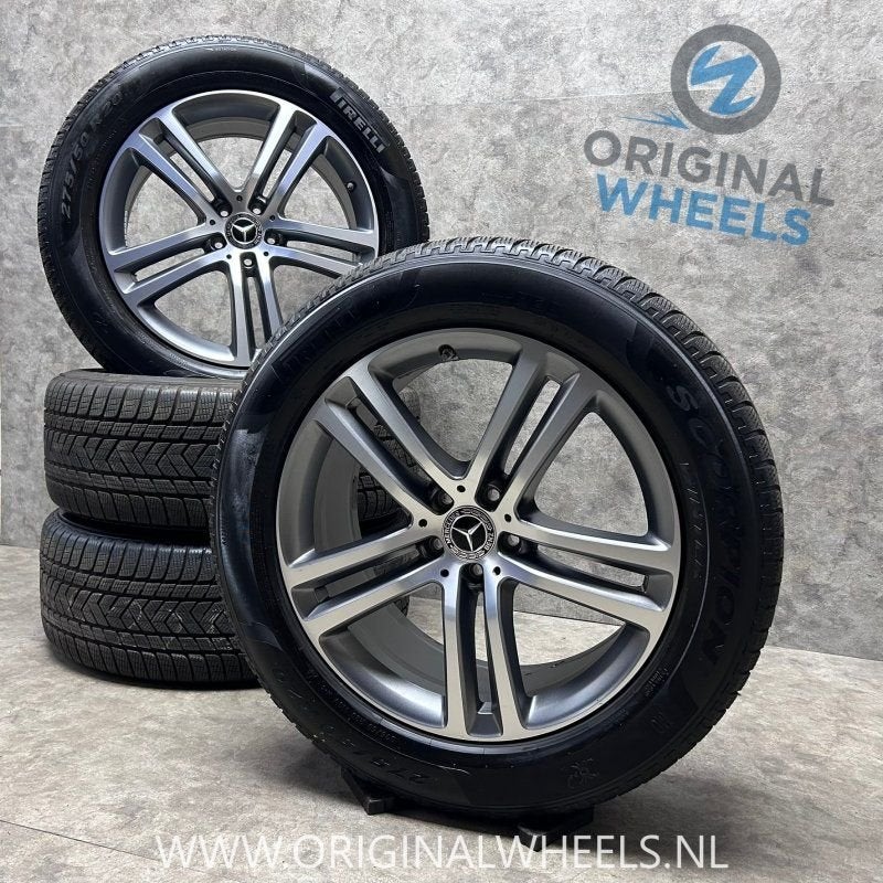 20 inch originele velgen + winterbanden Mercedes GLE A167401, Pneus et Jantes, Pneus hiver, 275 mm, -