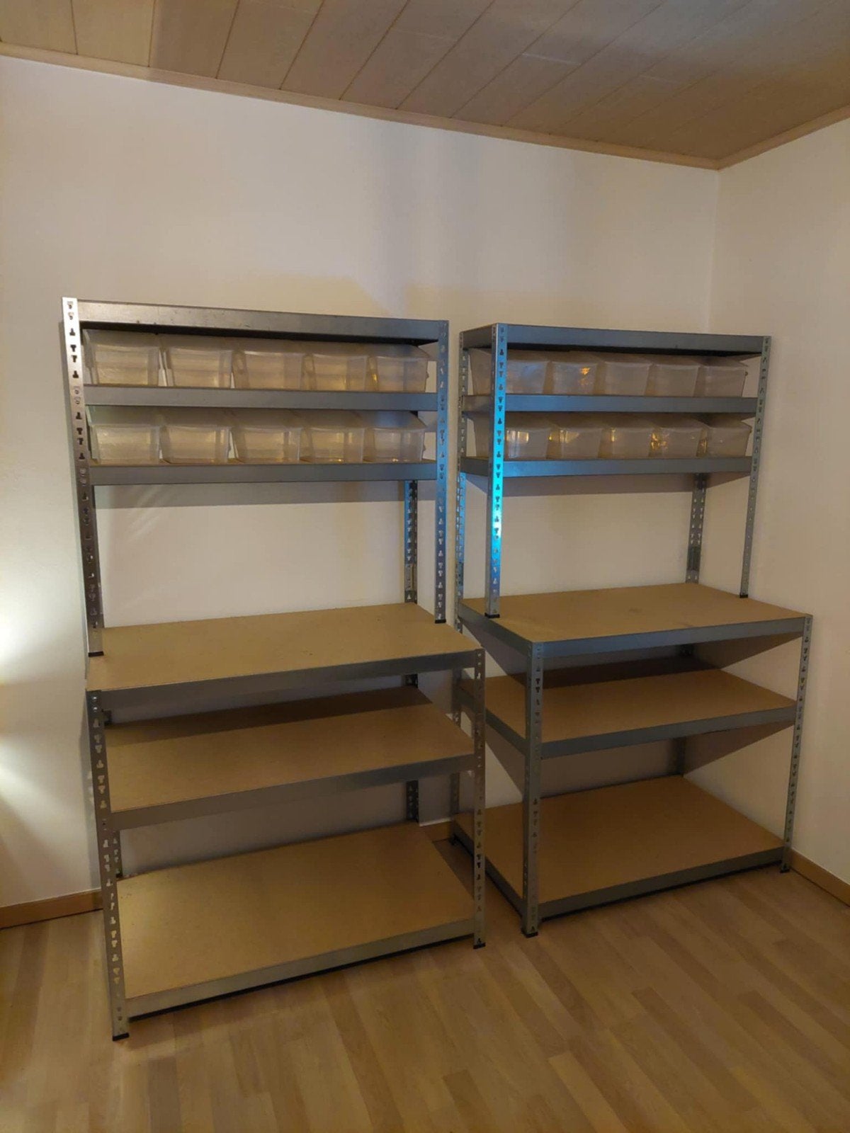 2 x Handson opbergrek / werkbanken - gegalvaniseerd metaal, Ophalen
