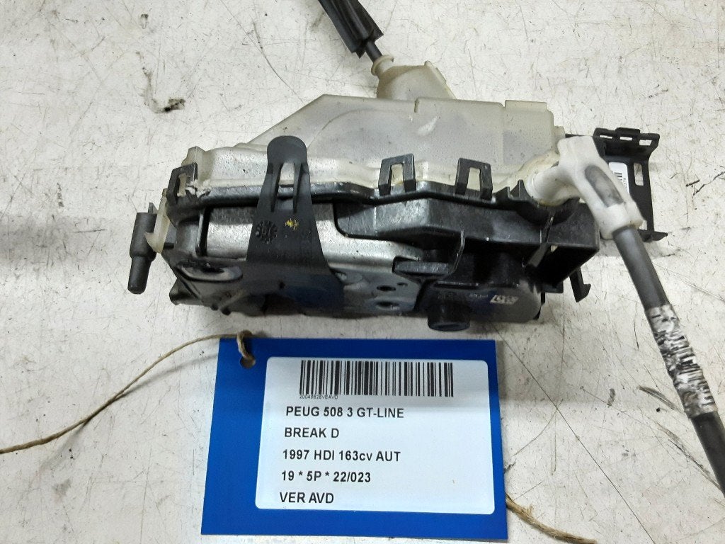 SERRURE DE PORTE AVANT DROITE 508 SW (F4 / FC / FJ / FR), Kontakt-peugeot@peugeot.com, Utilisé, Avant, Peugeot Deutschland GmbH