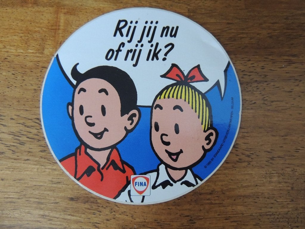 Strip Le Lombard Fina 1993 Sticker, Verzenden, Zo goed als nieuw, Strip of Tekenfilm