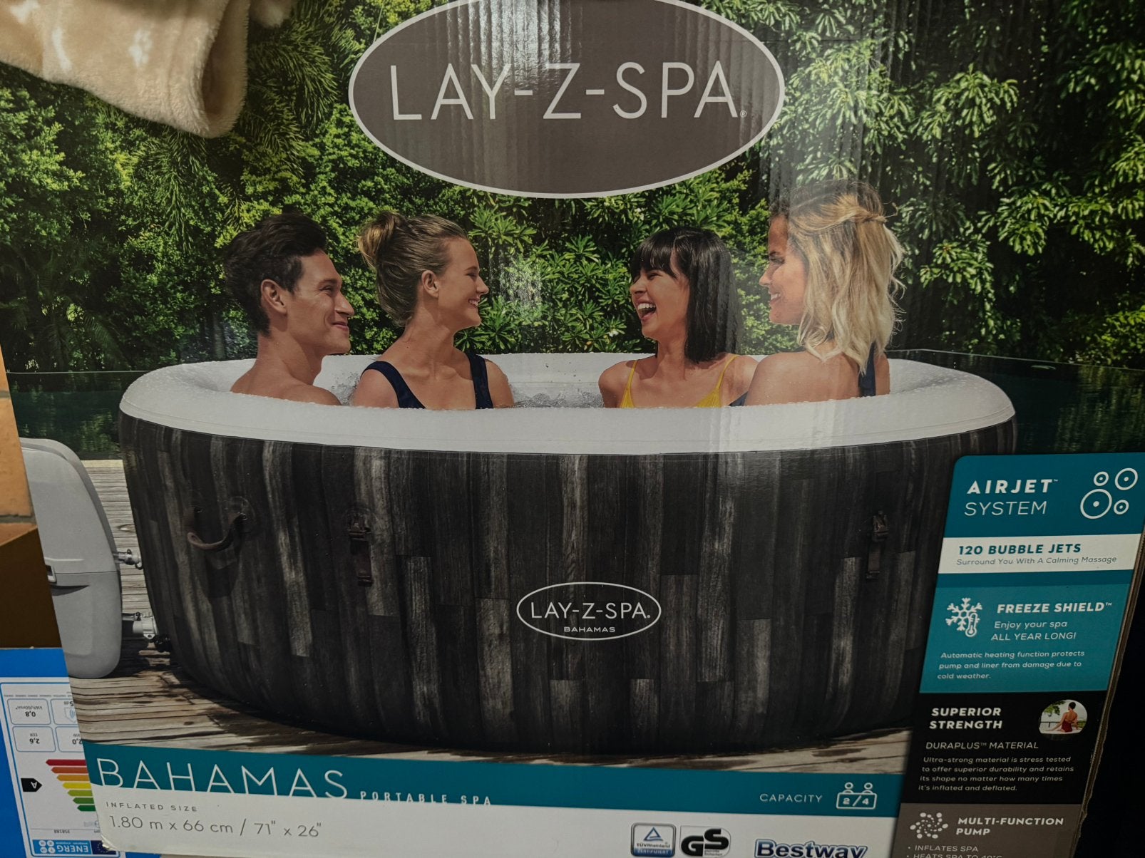 Opblaasbare jacuzzi, Ophalen, Zo goed als nieuw, Opblaasbaar