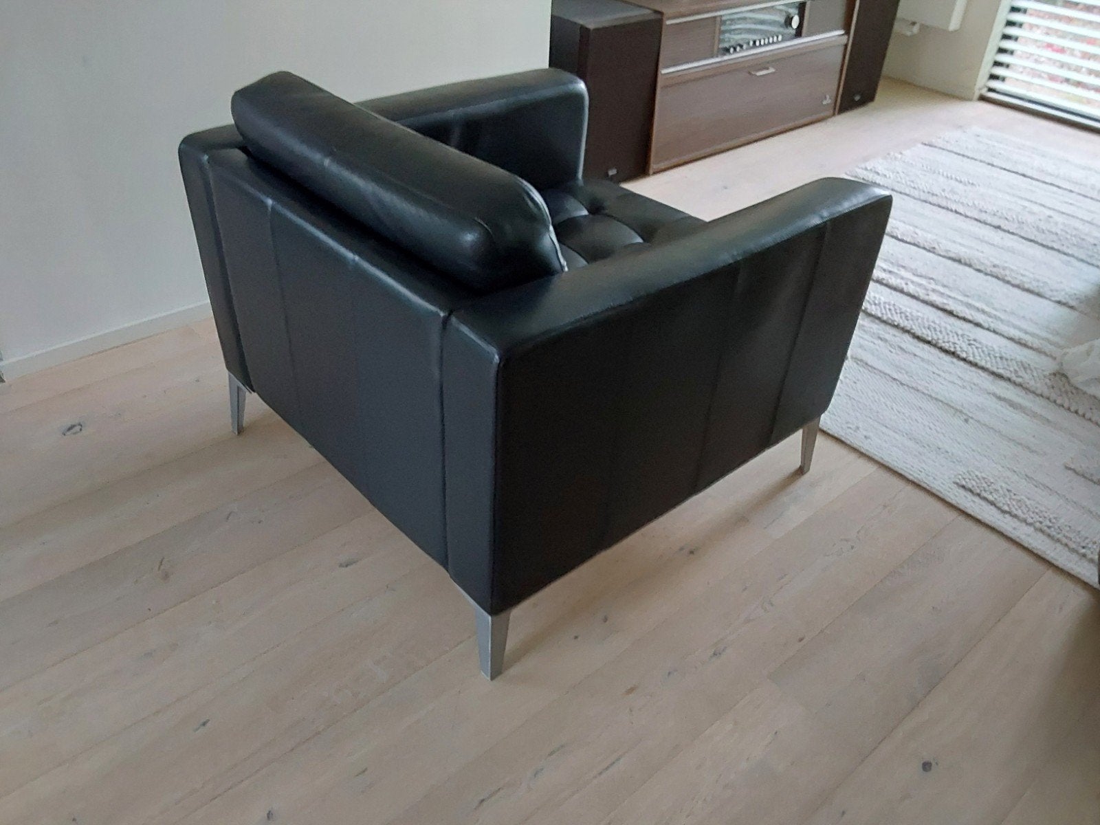 IKEA Landskrona lederen zetel, Huis en Inrichting, Ophalen