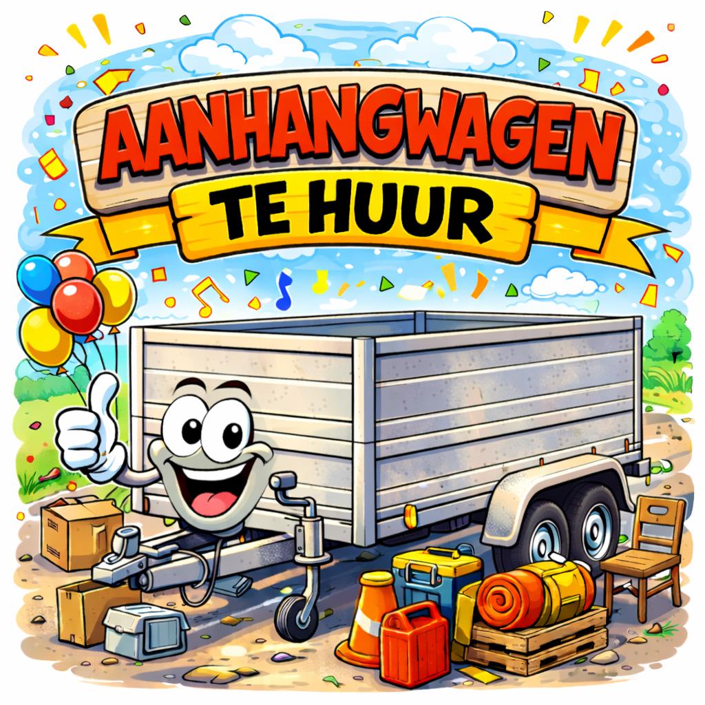 Aanhangwagen 750 kilo te huur, Autos : Divers, Remorques, Enlèvement