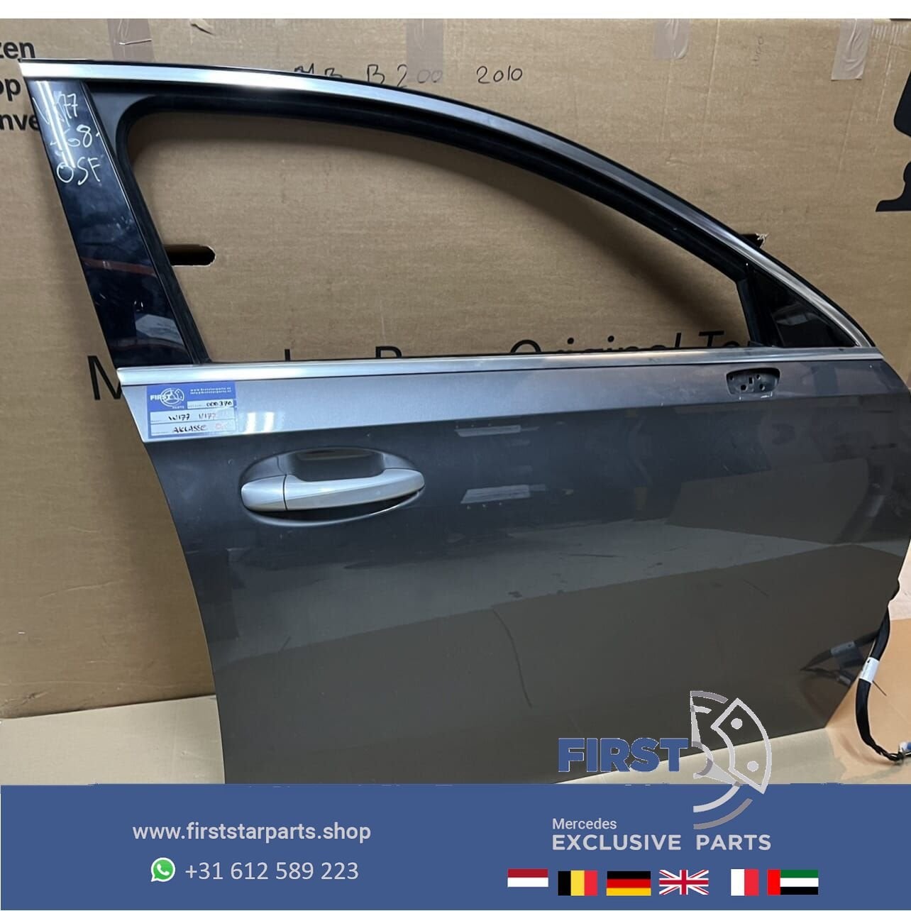 W177 A Klasse RECHTER VOORDEUR PORTIER DONKER GRIJS Mercedes, Autos : Pièces & Accessoires, Utilisé, Droite, Porte, -