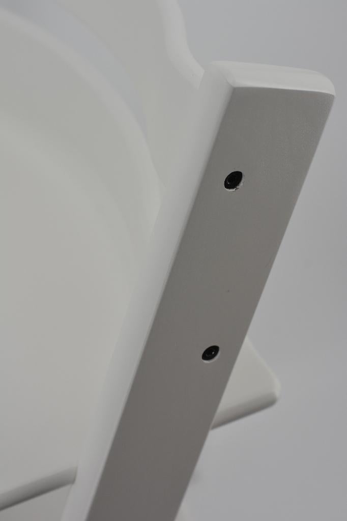 Stokke Tripp Trapp White — Modèle de piège à trépied, Envoi, Comme neuf, Chaise évolutive, Ceinture(s)