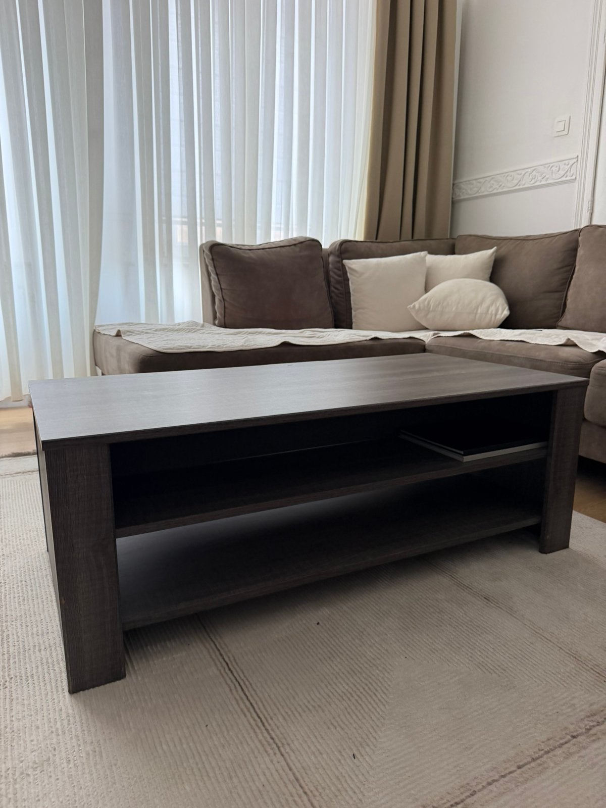 GRIJZE TAFEL – 108  54 CM, Enlèvement, Comme neuf