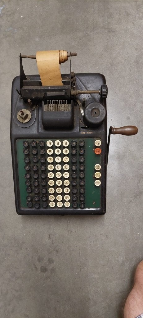 rekenmachine jaren 50, Ophalen, Gebruikt