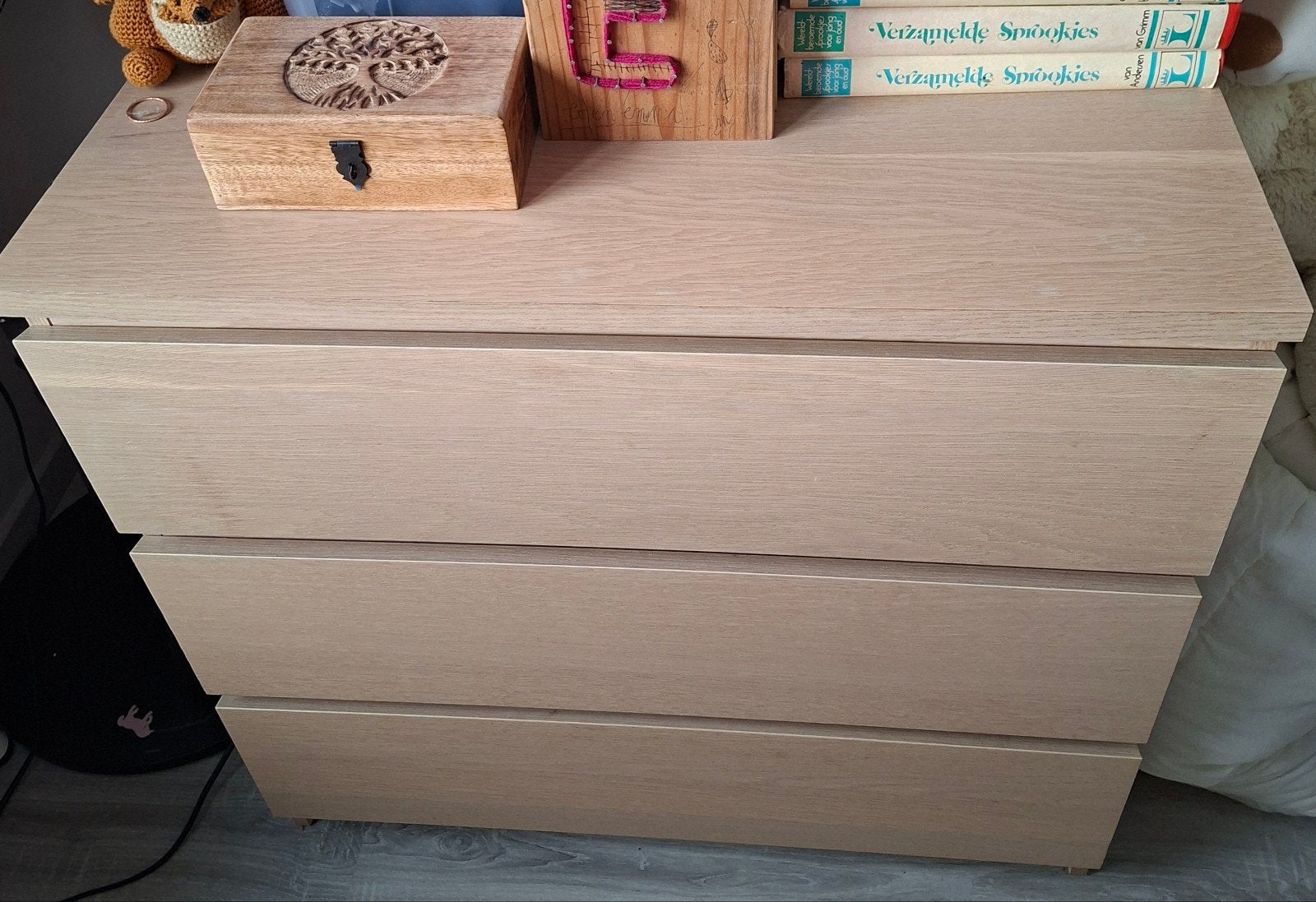 Ikea malm ladenkast / dressoir / commode 3 schuiven, 3 ou 4 tiroirs, Enlèvement, Utilisé