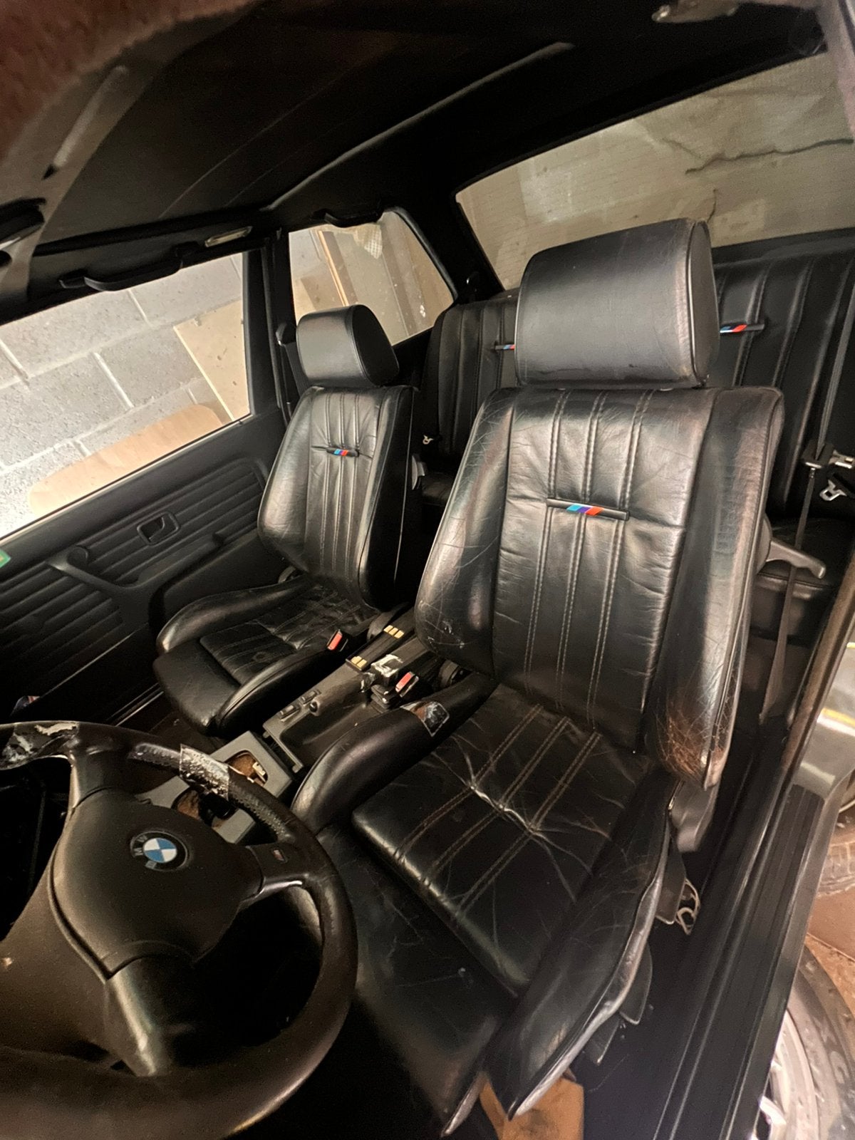 E30 zwart lederen sportinterieur, Auto-onderdelen, Interieur en Bekleding, Ophalen, Gebruikt, BMW