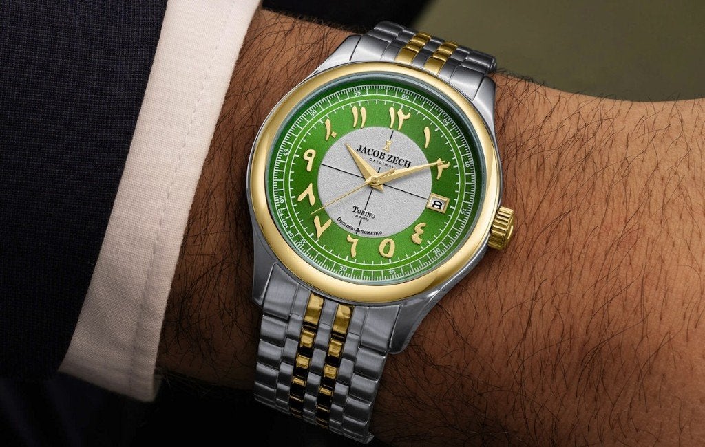 Jacob Zech Torino Limited Edition t.w.v € 699 SEIKO AUTOMAAT, Enlèvement ou Envoi, Étanche, Neuf, Vert