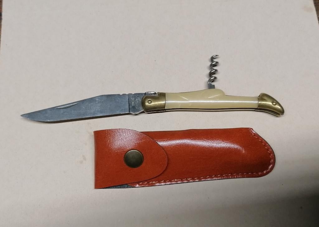 Couteau pliant poche publicitaire BP avec etui, Collections, Envoi