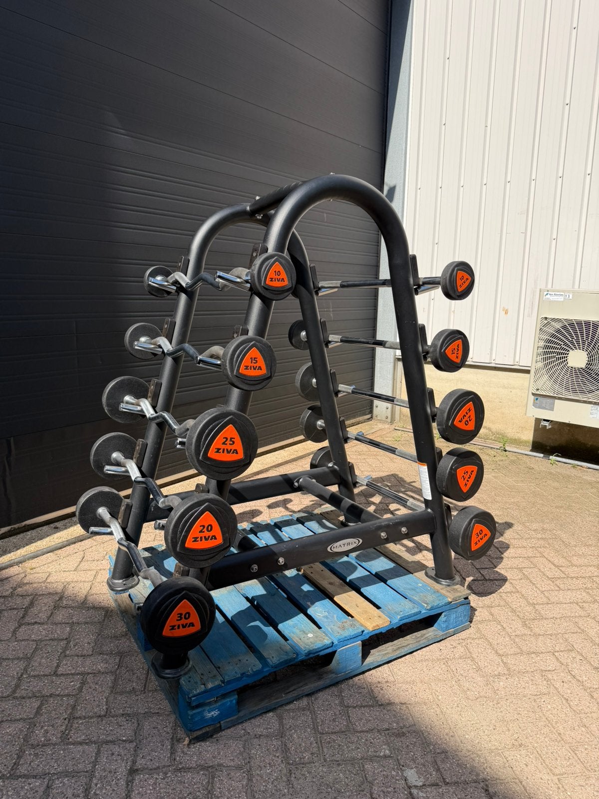 Ziva Vast Halerstangen 10 t/m 30kg ,Ez Barbell 10kg t/m 30kg, Sports & Fitness, Équipement de fitness, Enlèvement, Utilisé, Barre d'haltères