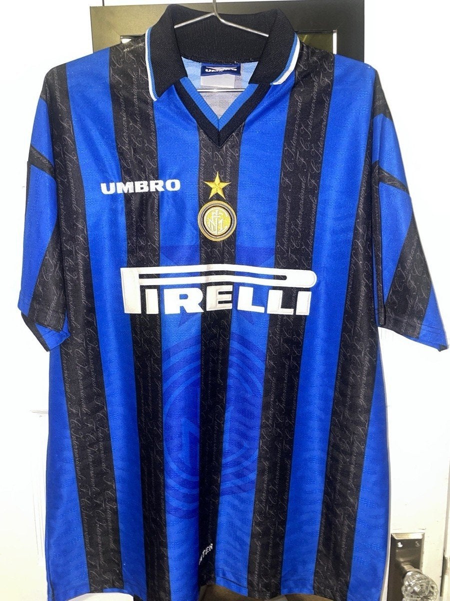 Inter Milan Ronaldo Voetbal Thuisshirt Orgineel 1996, Verzenden