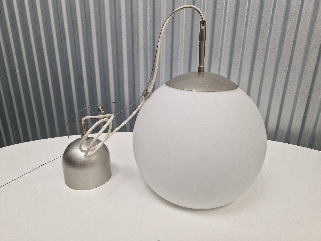 3 glazen bolle hanglampen Ikea, Enlèvement, Comme neuf, Verre, Modern