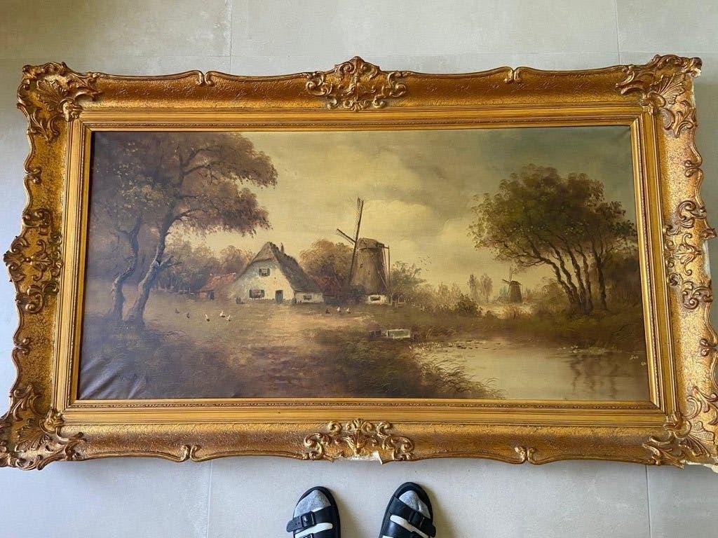 Schilderij J.V. Dijck, Enlèvement
