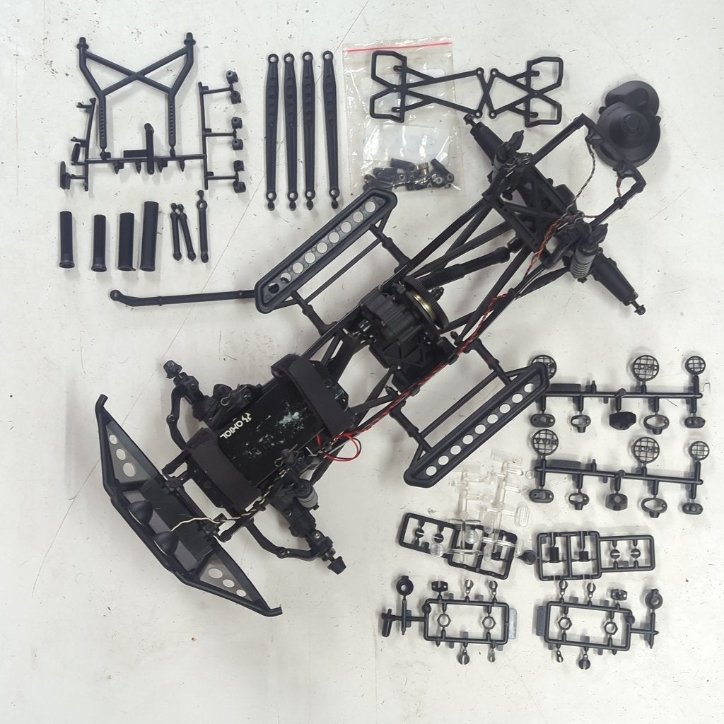 Axial SCX10 chassis origineel + onderdelen (scaler, crawler), Ophalen of Verzenden, Gebruikt, Schaal 1:10, Onderdeel