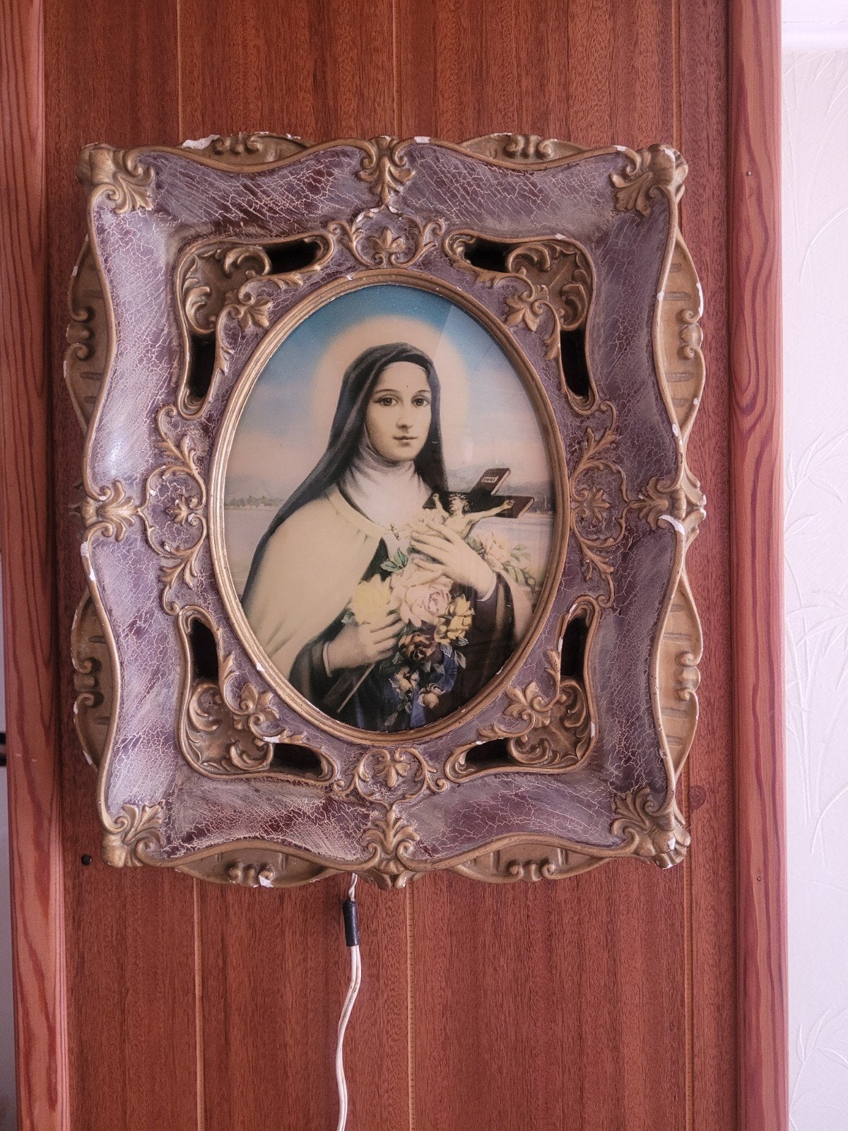 Icône de la Sainte Vierge avec ampoule, Enlèvement ou Envoi