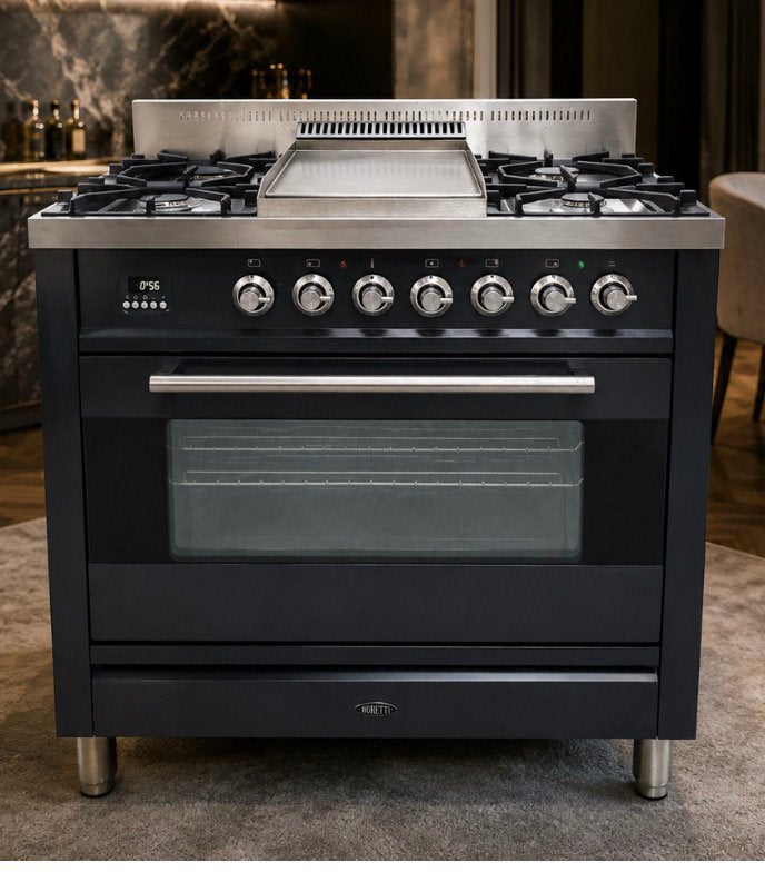 Cuisinière à gaz Boretti avec plaque chauffante, Electroménager, Gaz, Classe énergétique A ou plus économe, Enlèvement, Utilisé