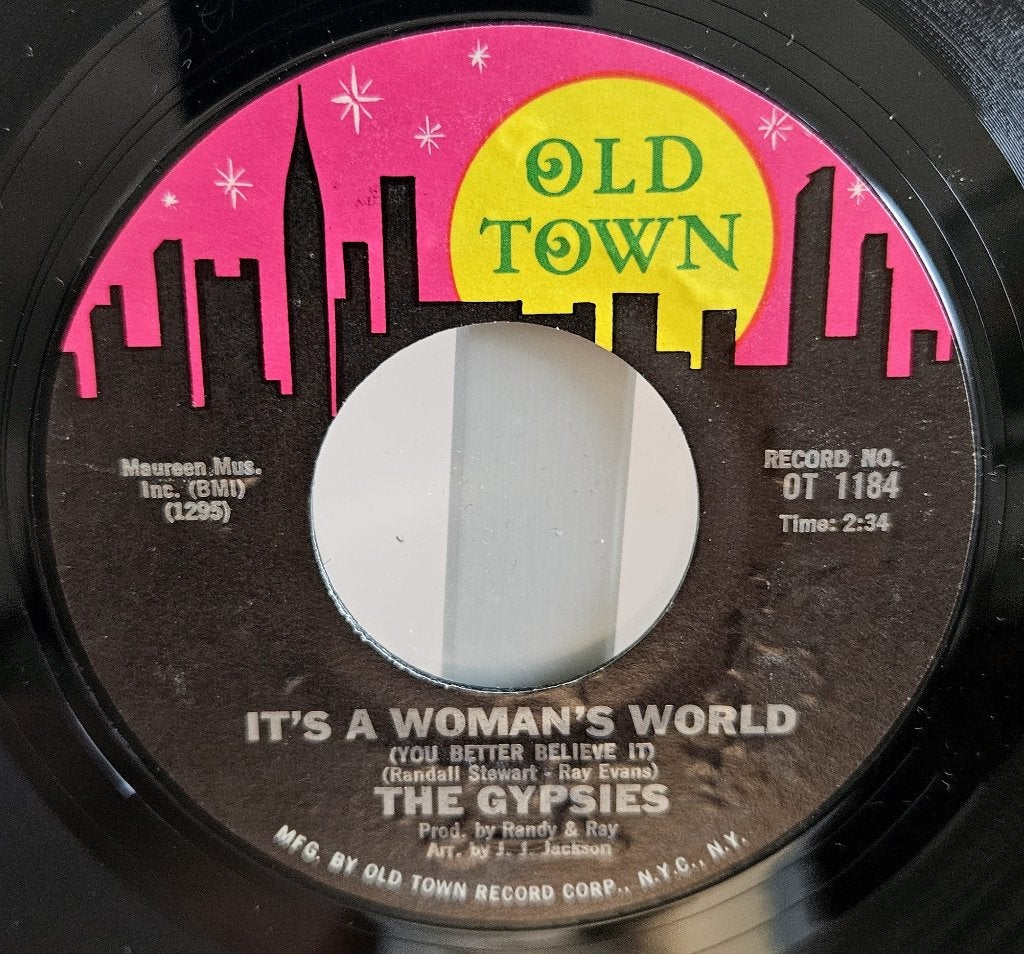 7" Single - The GYPSIES - It's A Woman's World, R&B et Soul, 7 inch, Utilisé, Autres types