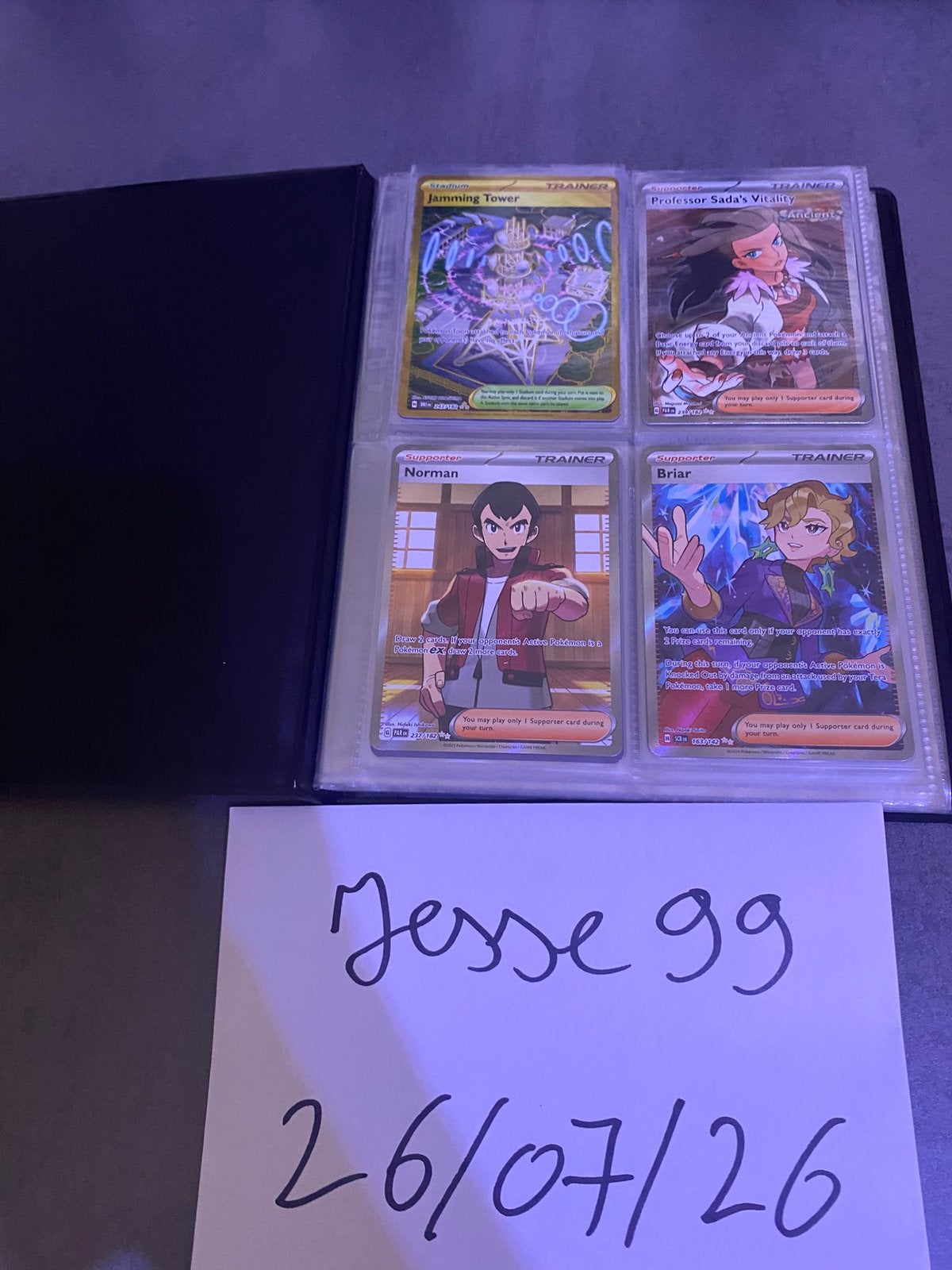 Pokemon mini binder met trainer cards, Enlèvement ou Envoi, Comme neuf