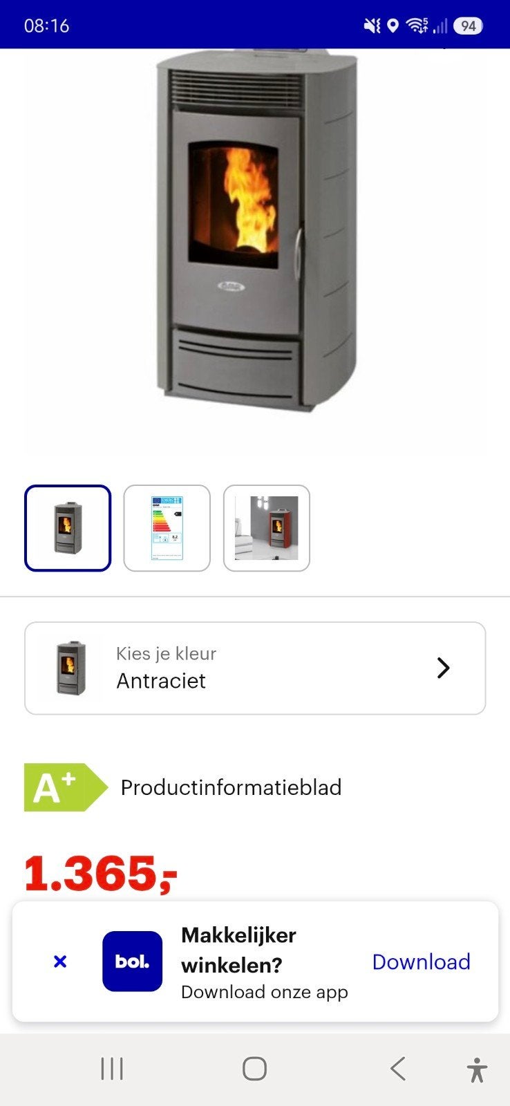 Pelletkachel fair m10, Ophalen, Pelletkachel