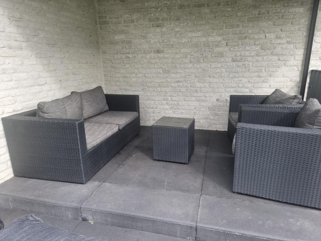 Loungeset, Tuin en Terras, Tuinsets en Loungesets, Ophalen, 4 zitplaatsen, Gebruikt, Bank
