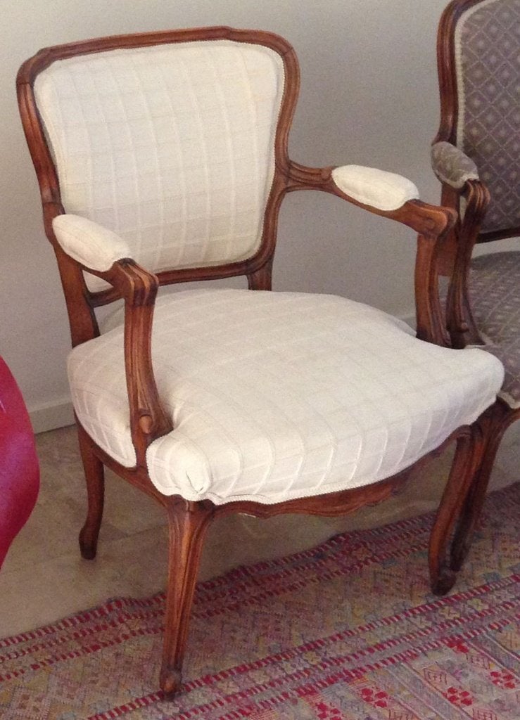 Fauteuil cabriolet style Louis XV, Enlèvement, Utilisé